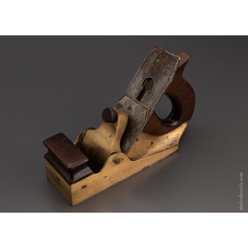 Remarkable Heavy Brass & Rosewood Infill Smooth Plane ( Norris No. 51 GS) – 105016