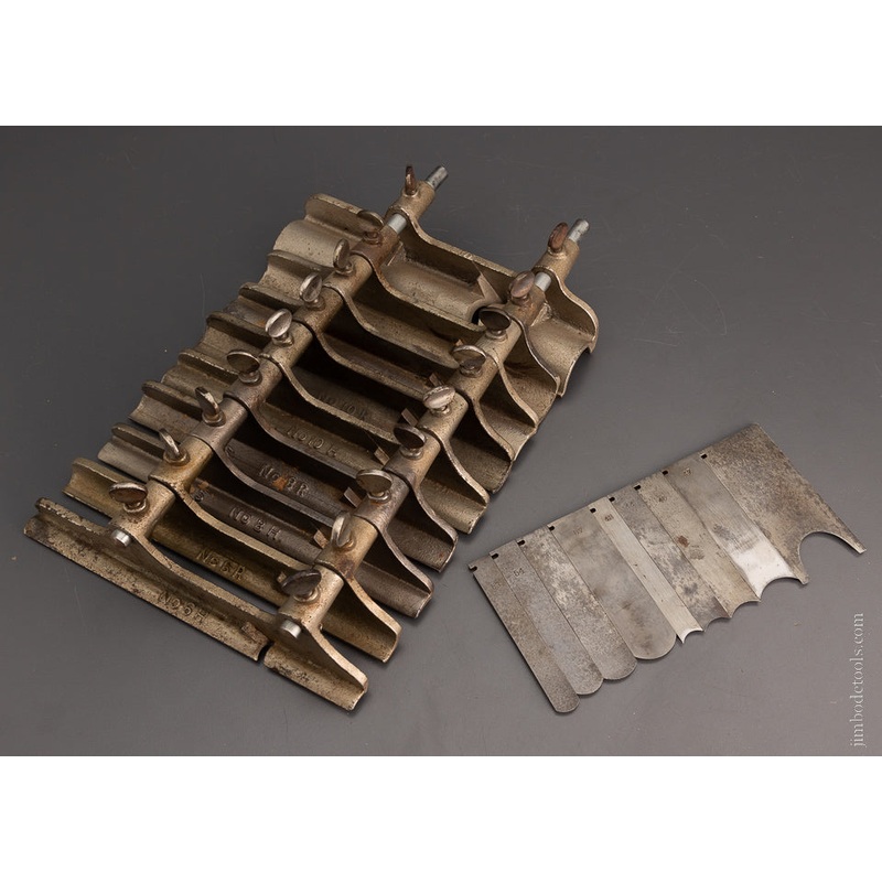 Rare Complete Set of Hollow & Round Bottoms for STANLEY No. 45 Plow Plane – 105370 – AS OF NOV. 30