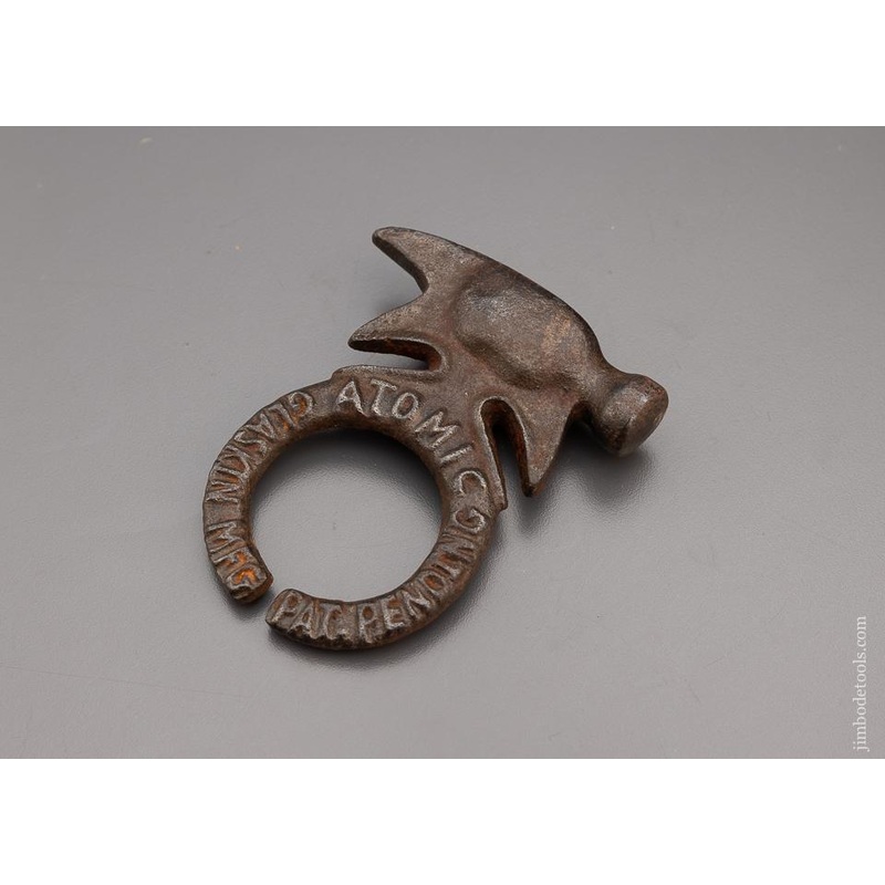 Rare GLASKIN MFG. PATENTED Atomic Fence Hammer — 98226
