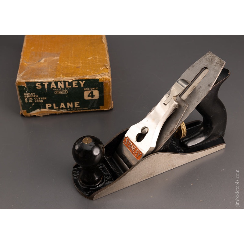 STANLEY No. 4 Smooth Plane Near Mint in Original Box – 105694