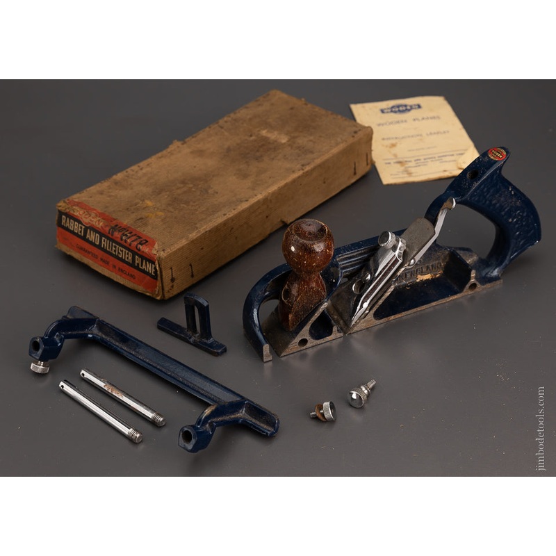 WODEN No. W78 Rabbet and Filletster Plane 100% Complete in Box – 105413