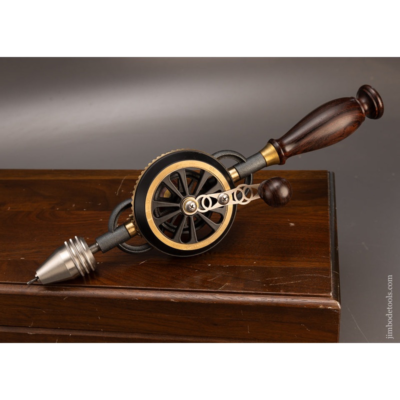 1998 BRIDGE CITY TOOL WORKS CT-6 Rosewood Hand Drill Dead Mint in Original Presentation Box – 115975