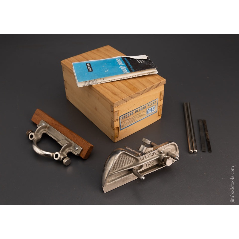 RECORD No. 043 Plow Plane Mint & 100% Complete in Custom Box – 105648