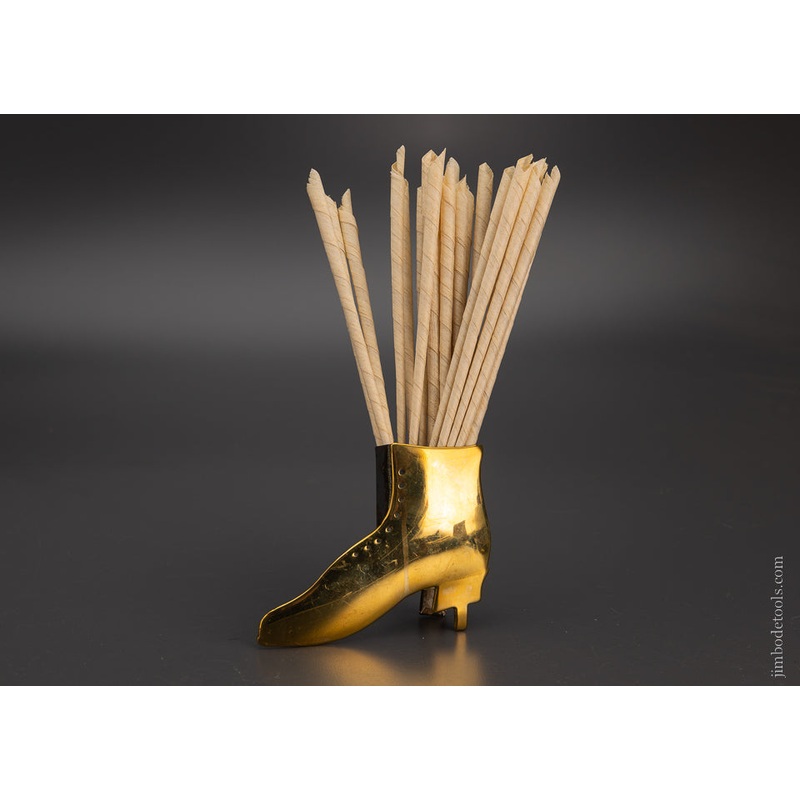 Remarkable Brass Mantle Top Spill Holder — 104714