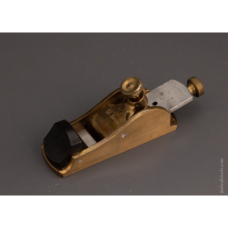 ST. JAMES BAY TOOL CO. Gunmetal & Ebony No. A-31 Thumb Plane – 105274