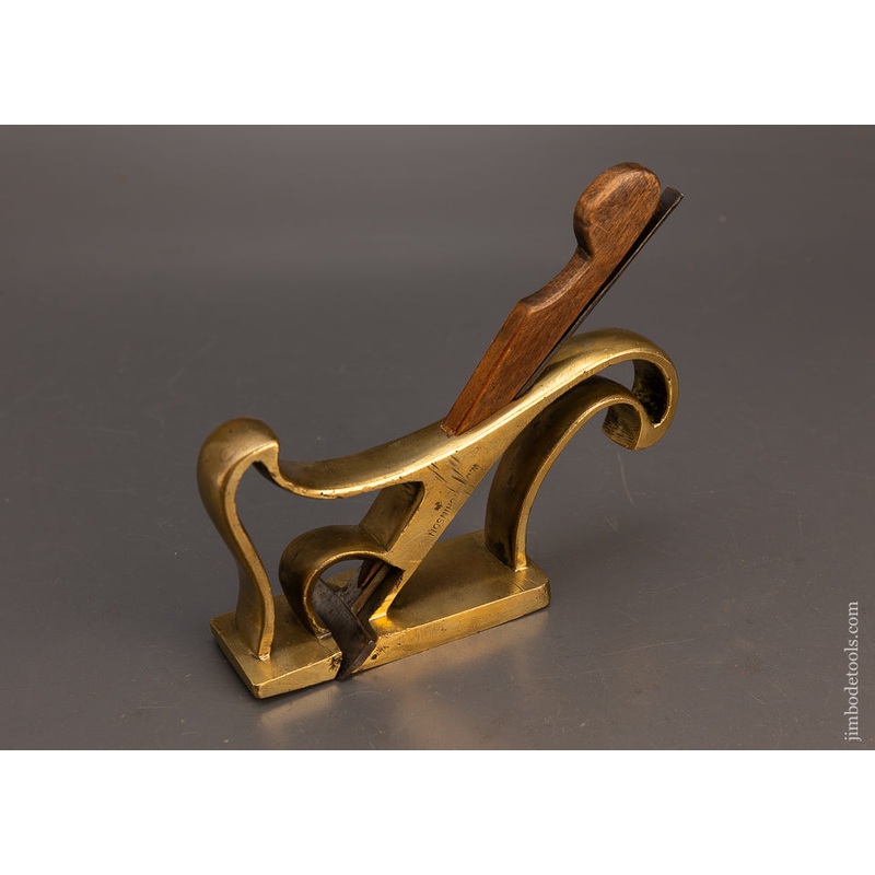 Stunning Carriage Makers Brass Rabbet Plane – EXCELSIOR 116004