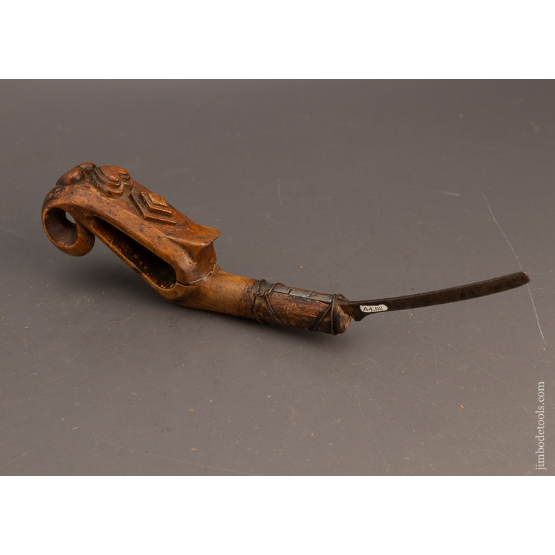 Wild Hand Carved Antique Native American Crooked Knife – 115713