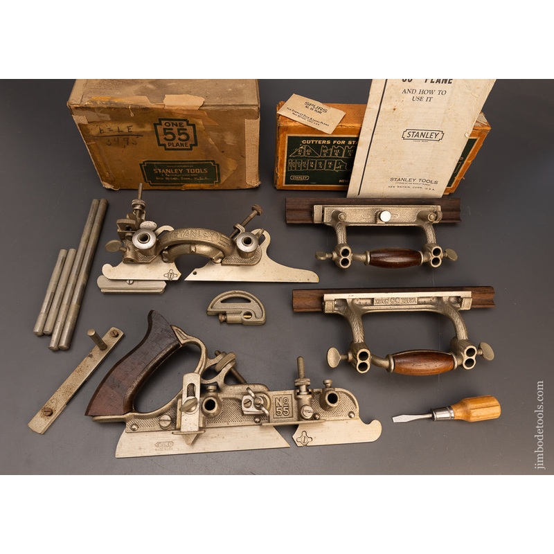 100% Complete STANLEY No. 55 Combination Plane Near Mint in Original Box – 116048 – AS OF APR 28