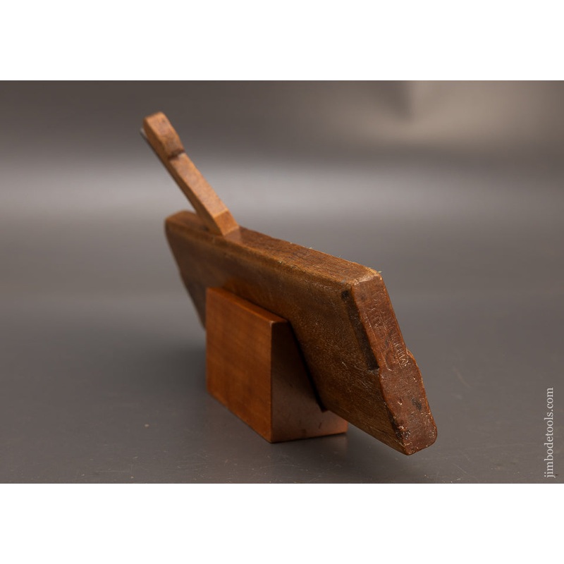 **** 4 STAR Rare E. CLARK Middleboro Ca. 1790 Yellow Birch Moulding Plane – 116078