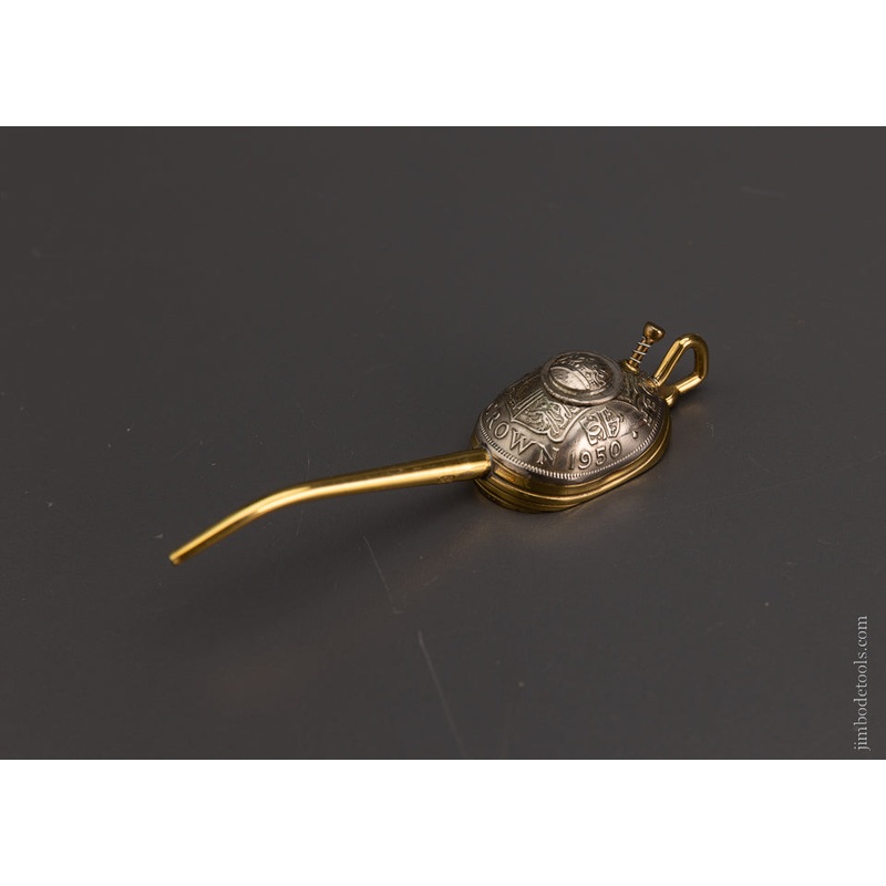 Remarkable! Mini Oil Can Made from Old Coins – 102923