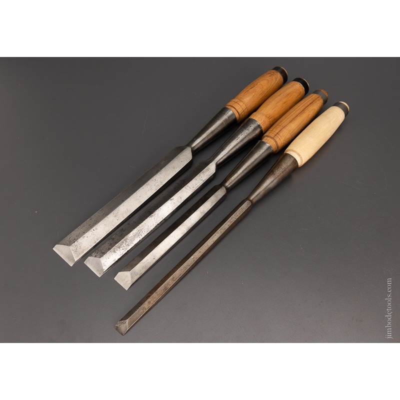 Set of 4 JAMES SWAN Heavy Framing Chisels – 105776