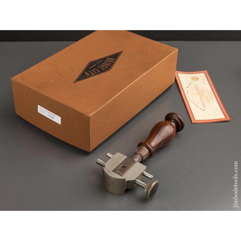 1997 BRIDGE CITY TOOL WORKS CT-5 Rosewood Hand Vise in Original Box — 89013