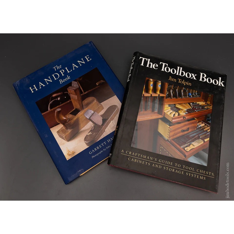 2 BOOKS: Book:  THE TOOLBOX BOOK by Jim Tolpin & THE HAND PLANE BOOK by Garrett Hack – 106415
