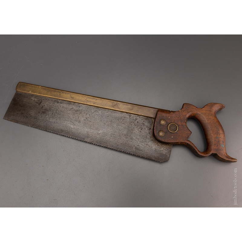 12 Point 14 Inch Brass Back Carcass Saw Crosscut DISSTON & SONS – 105364