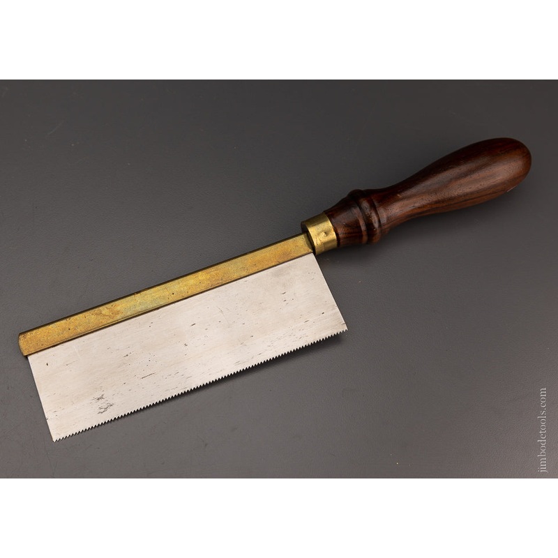 15 Point, 6 Inch Rip Brass Back Dovetail Saw Rosewood Handle Unused – 105809