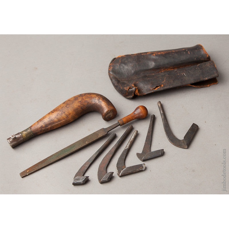 RARE Customs Inspector’s Race Knife with Five Irons and File in Leather Pouch – Excelsior 67700U