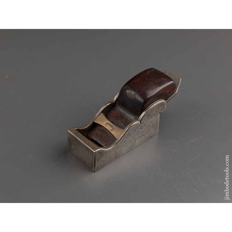 Rare! NORRIS No. 28 Rosewood and Steel (Patent Metal)  Chariot Plane with Brass Bridge — 88772R