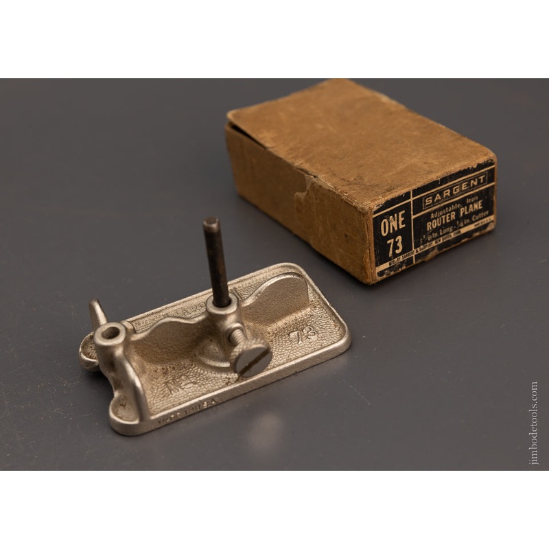 SARGENT No. 73 Router Plane Mint in Box – 106311