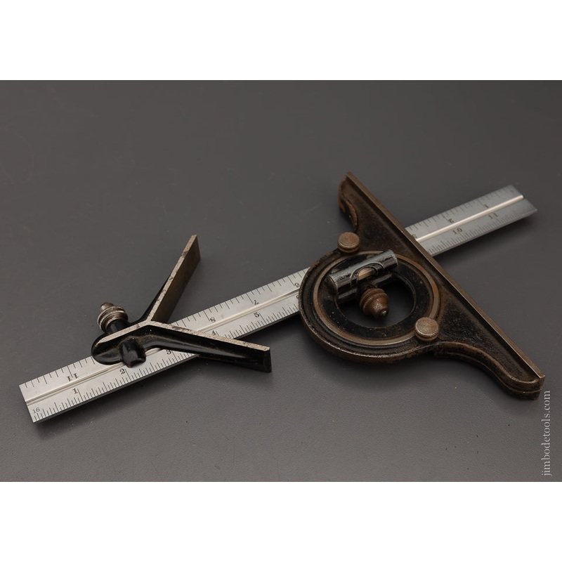 STARRETT Protractor with Mint 12 Inch Scale – 106350