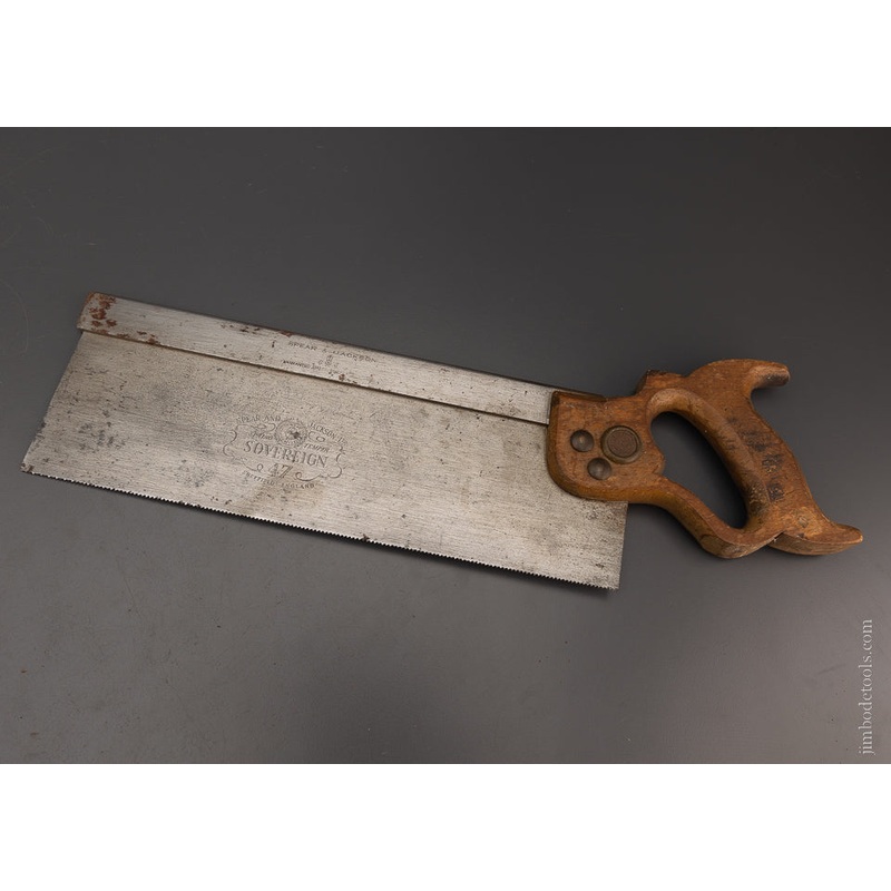 Very Clean SPEAR & JACKSON No. 47 Dovetail Saw 15 Point 12 Inch Rip – 105363
