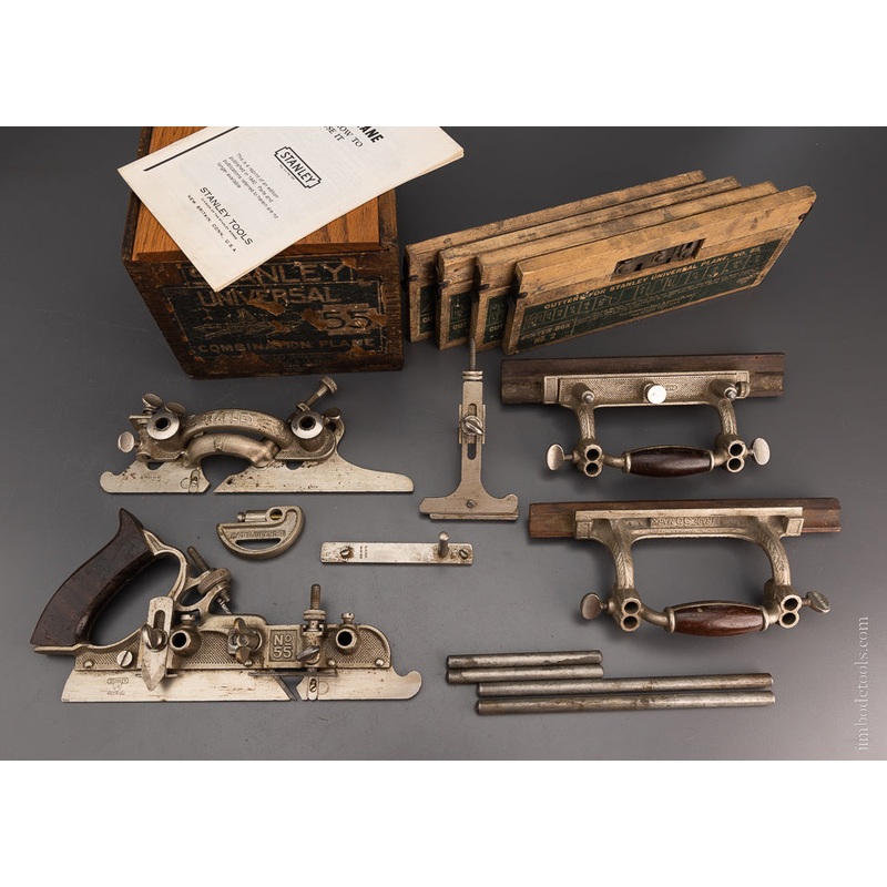 100% Complete STANLEY No. 55 Combination Plane in Box – 106693