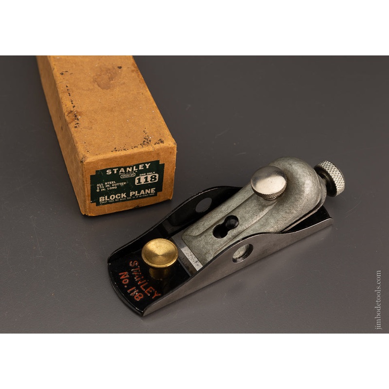 STANLEY No. 118 Block Plane Near Mint in Original Box –  106488
