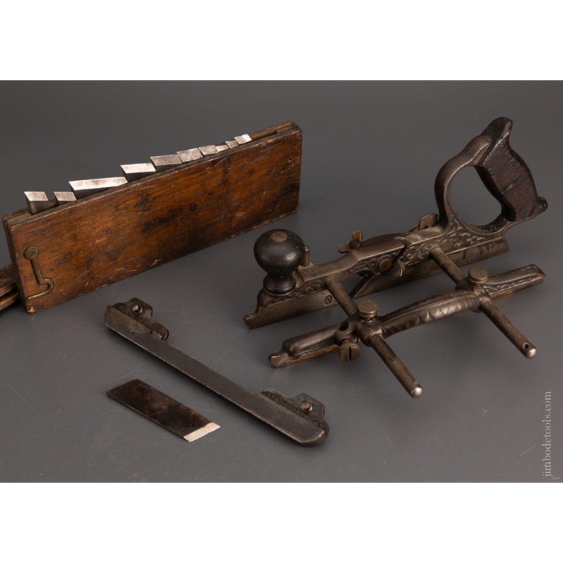 STANLEY No. 46 Skewed Plow Plane with All 12 Cutters – 106561