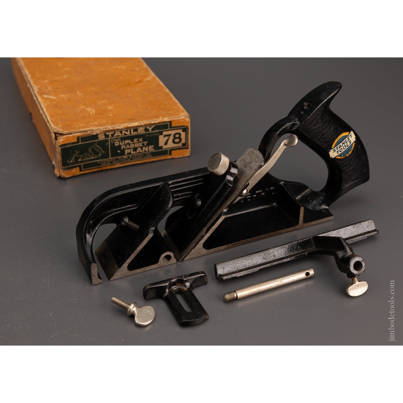 STANLEY No. 78 Duplex, Rabbet, and Filletster Plane Mint in Box with Decal – 106738