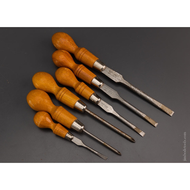 Set of 6 Cabinet Maker Screwdrivers Including Philips – 106805