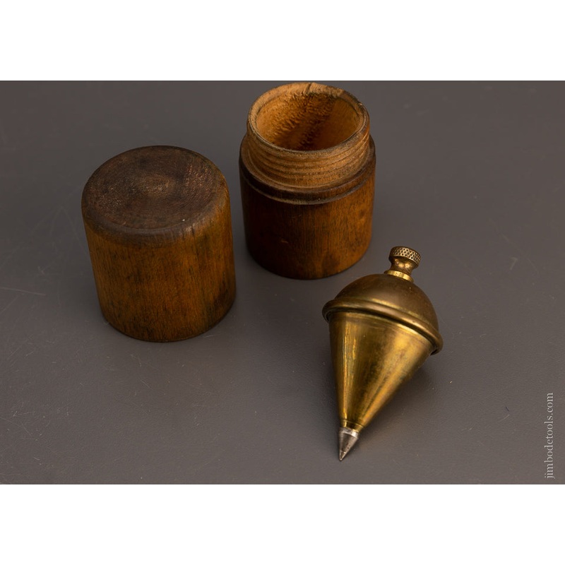 SIGNED PERFECTION PATENT Plumb Bob Mint in Box 3 1/4 Inch – 106723