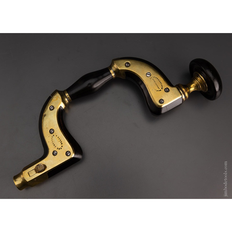 Spectacular Ebony ULTIMATUM Bit Brace MARSDEN BROS. – EXCELSIOR 106106 – AS OF MAR 6