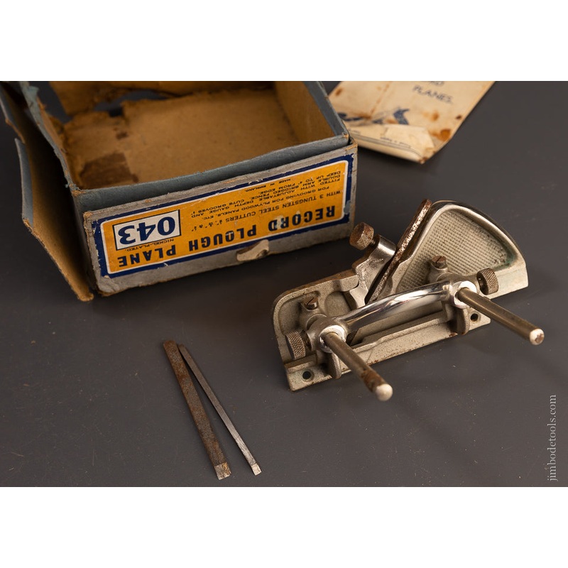 100% Complete! RECORD No. 043 Plough Plane in Original Box – 106975