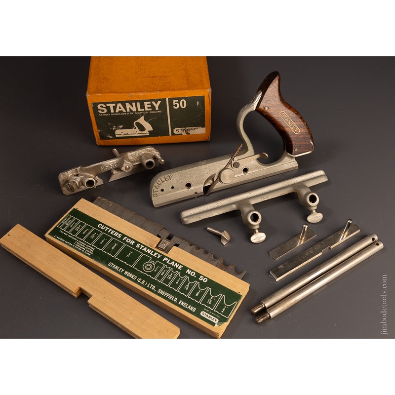 100% Complete STANLEY No. 50 Combination Plane Mint in Box – 106994