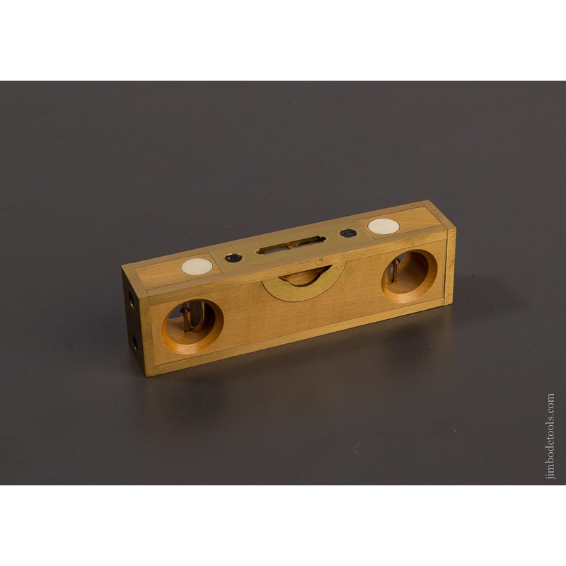 Rare Boxwood BARRY WEAVER Miniature Double Plumb Stratton Bros. Level – 106896 – AS OF APR 1