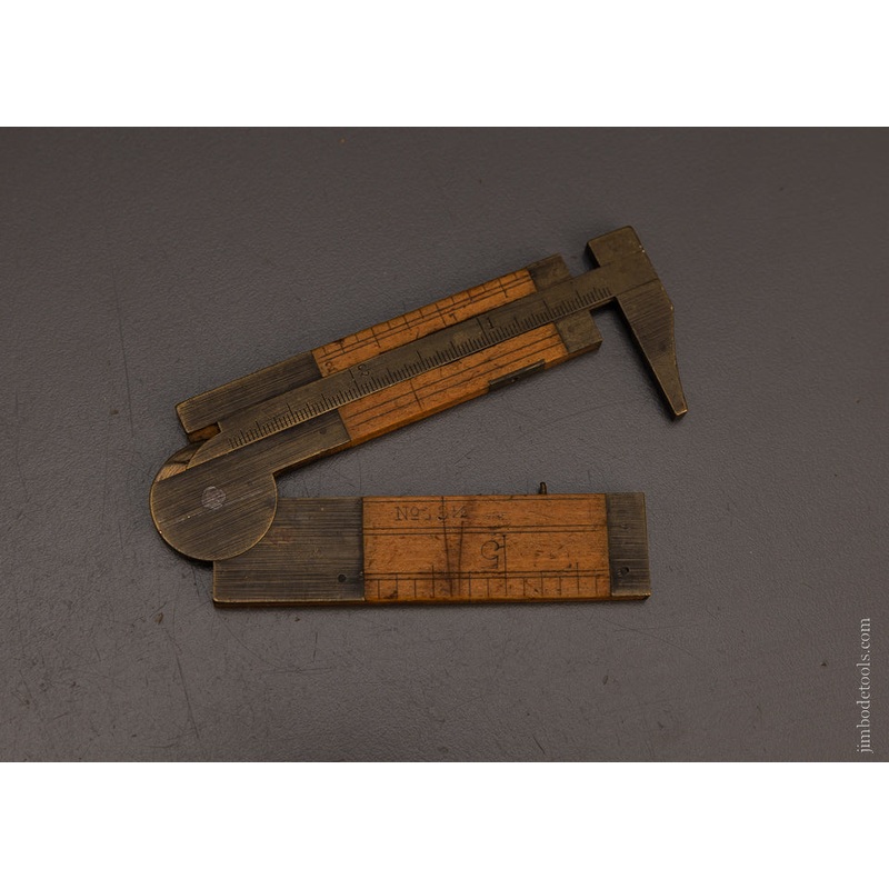 Scarce STANLEY No. 13 1/2 Fat Caliper Rule – 106552