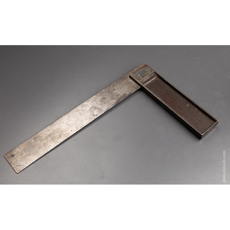 10 inch STANLEY NO. 2 Try Square with Lead Fill. Type One ca. 1874 — 92562