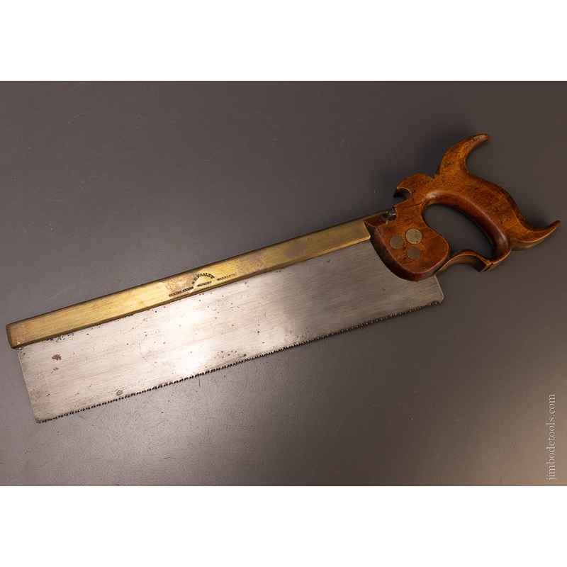 RARE 14 Inch Brass Back Carcass Saw by P.B. FRALEY PHILADA – 107261