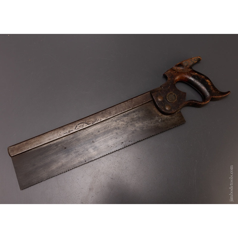 Rare DISSTON No. 4 Carcass Saw with REGANS PATENT HANDLE – 107032