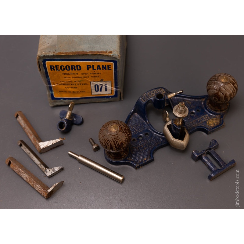 RECORD No. 071 Router Plane 100% COMPLETE in Original Box – 105109