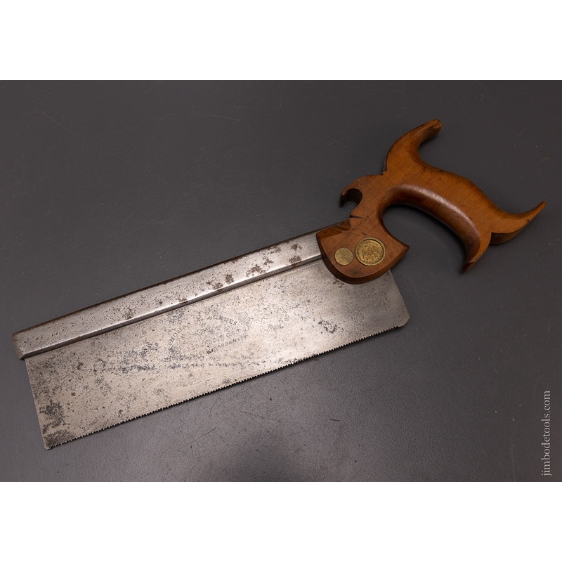 Remarkable Early Dovetail Saw by THOMAS BARNES BOSTON – 107287