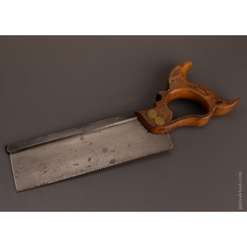 Remarkable Miniature Dovetail Saw Signed M.H. TROTTER PHILA — EXCELSIOR 107003