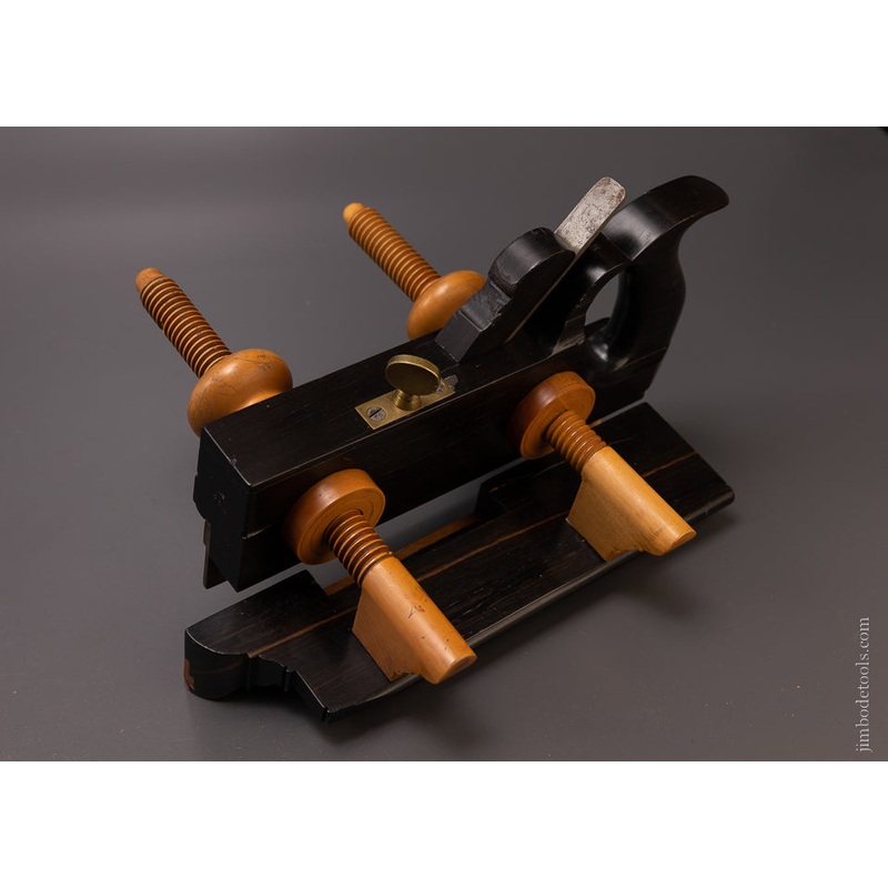 Spectacular GREENFIELD TOOL CO. Solid Ebony Plow Plane – EXCELSIOR 107108 – AS OF APR 13