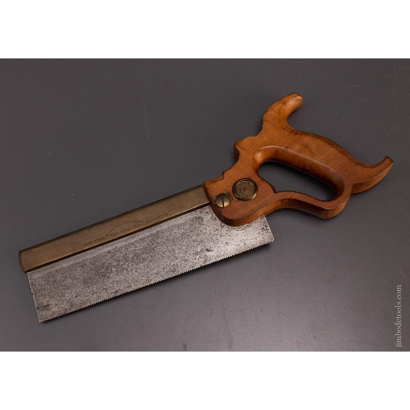 Rare 8 Inch DISSTON Brass Back Saw – 107471