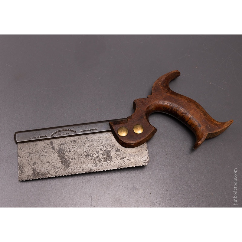 Rare DISSTON, A.J. WILKINSON & CO. 6 Inch Dovetail Saw – 107189