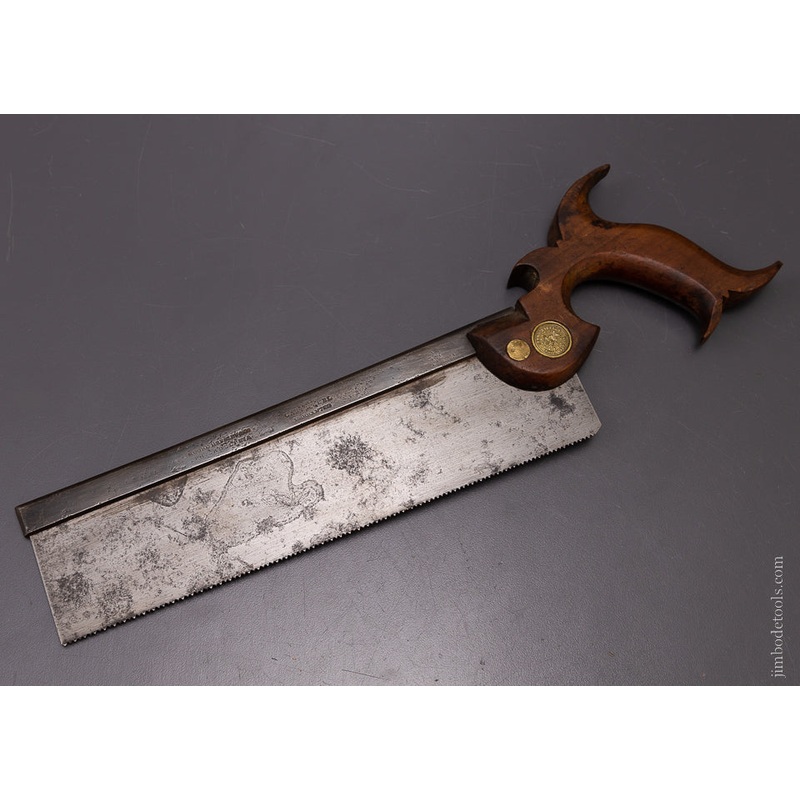 Rare Undocumented Back Saw by DISSTON & MOORE, HENSLEY & CO. PHILADELPHIA – 107057