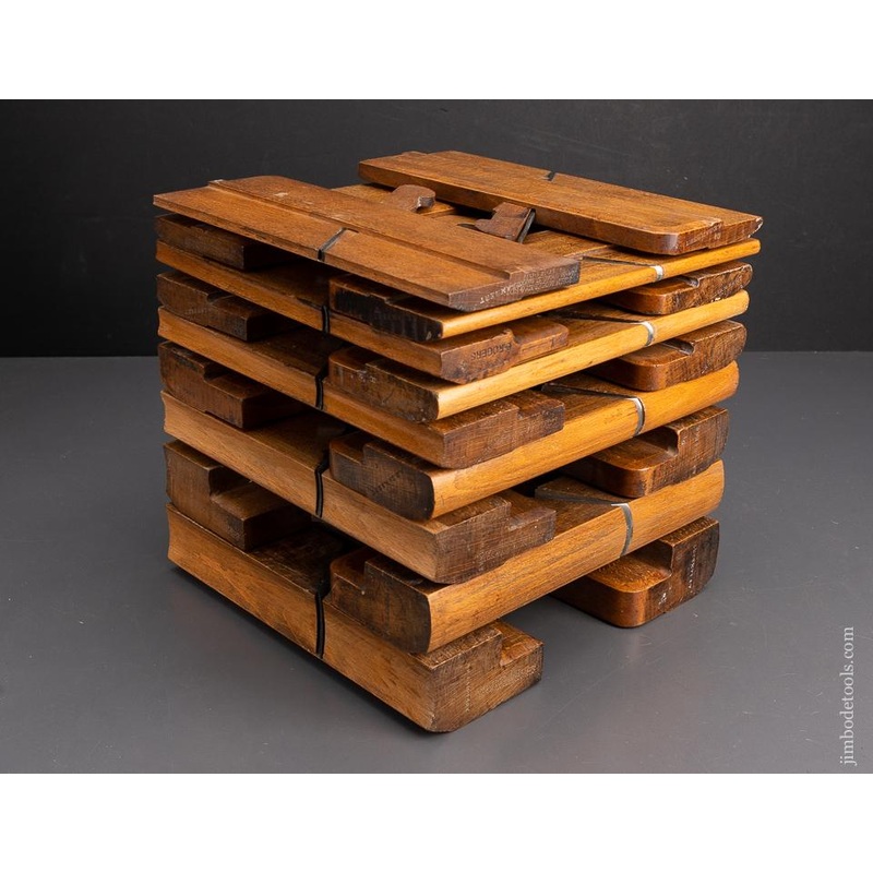 Set of 18 Hollow & Round Planes by  JOHN MOSELEY LONDON — 95448