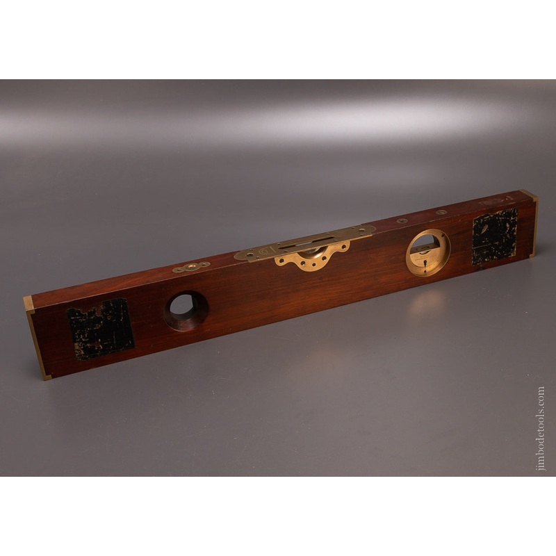 Spectacular L.L. DAVIS PATENT No. 13 Plumb, Level & Inclinometer with Both Paper Labels – EXCELSIOR 106700