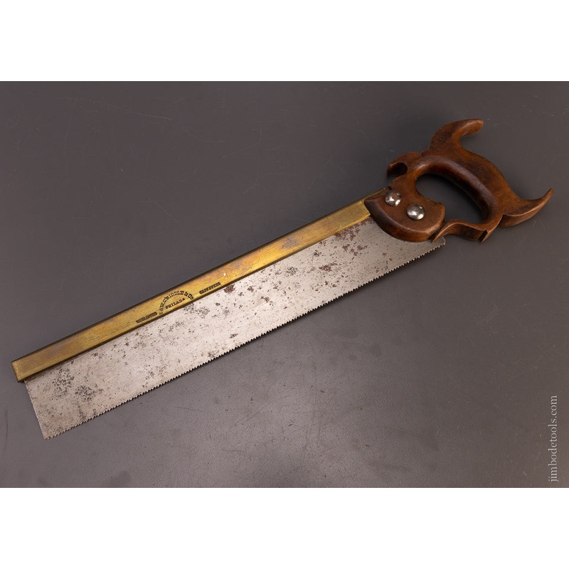 R. & W.C. BIDDLE & CO PHILADA Brass Back Dovetail Saw – 107354