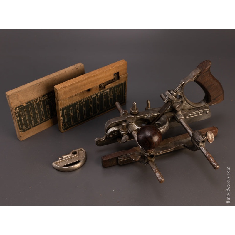 STANLEY No. 45 Combination Plane with 3 Stops & 21 Cutters – 107549
