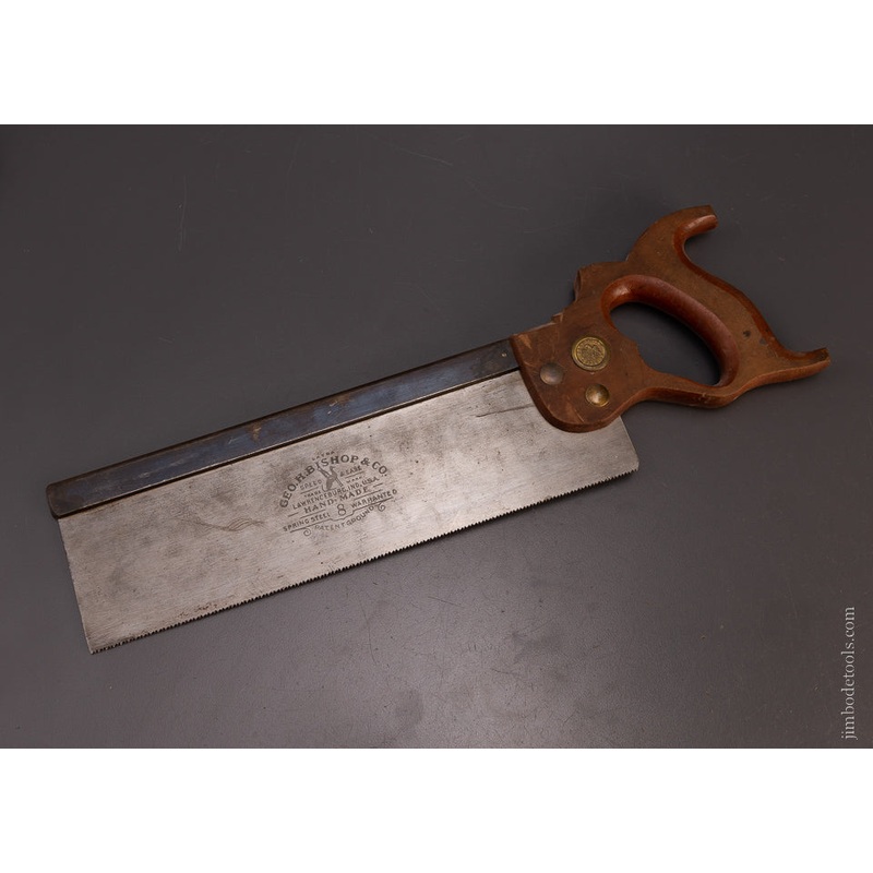 Unused GEO. BISHOP No. 8 Back Saw – 107521